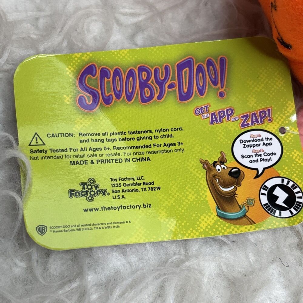 βNWTβ ~Scooby-Doo Fluorescent Plush Neon Orange Toy Factory 9" Halloween π ~ β - Picture 6 of 16